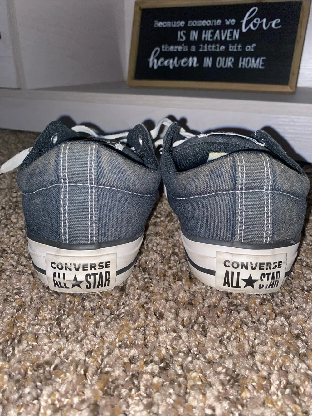 Classic Black Canvas Sneakers with White Trim